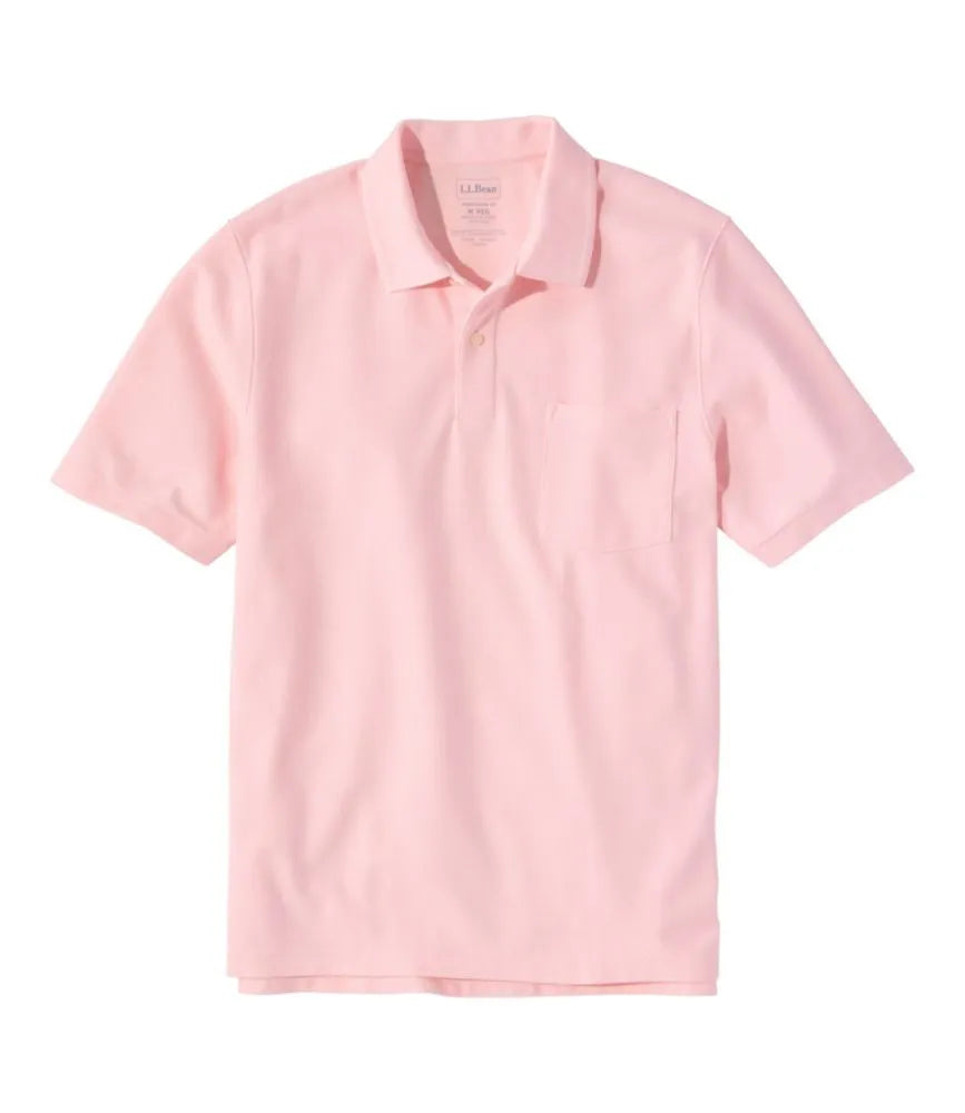 Men's Premium Double L® Polo, Hemmed Short-Sleeve with Pocket