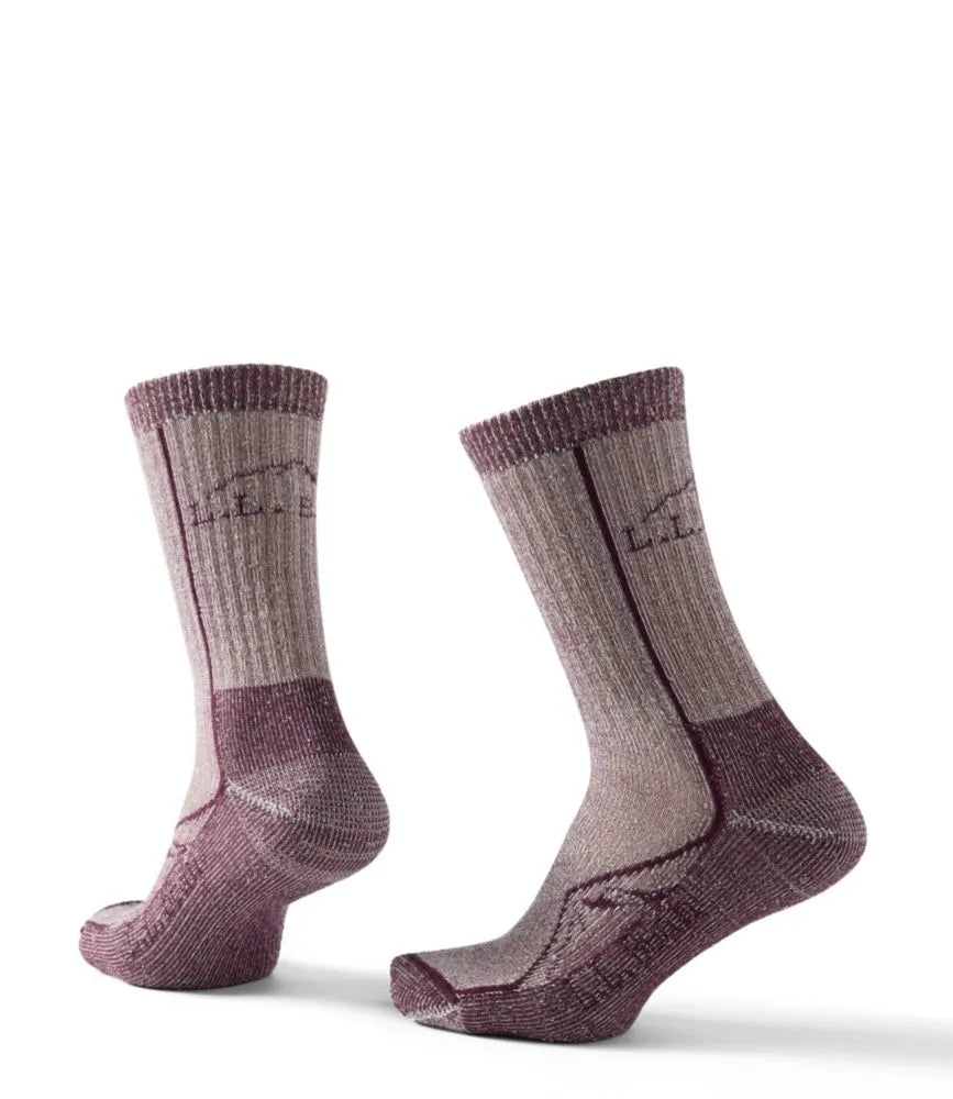 Adults' Cresta Wool Midweight Hiking Socks, Crew