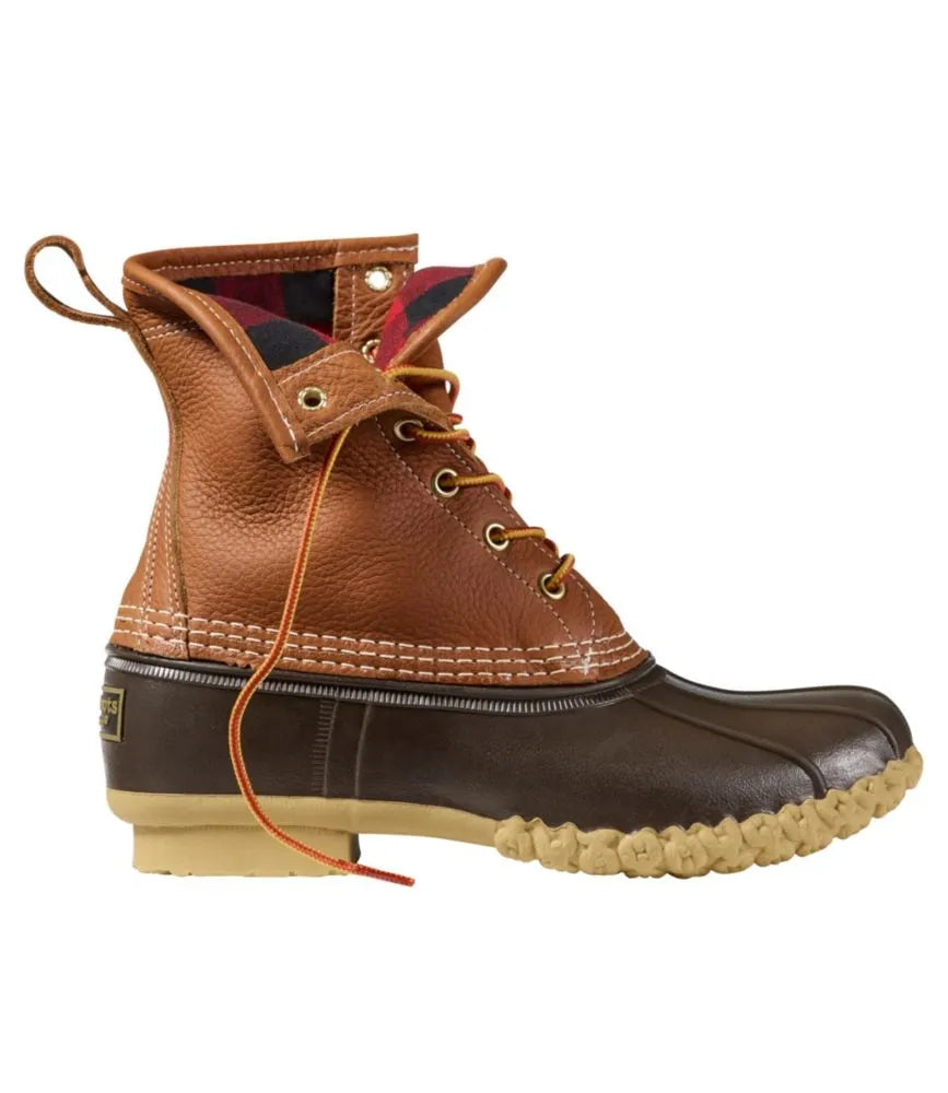 Women's Bean Boots, 8" Flannel-Lined Insulated