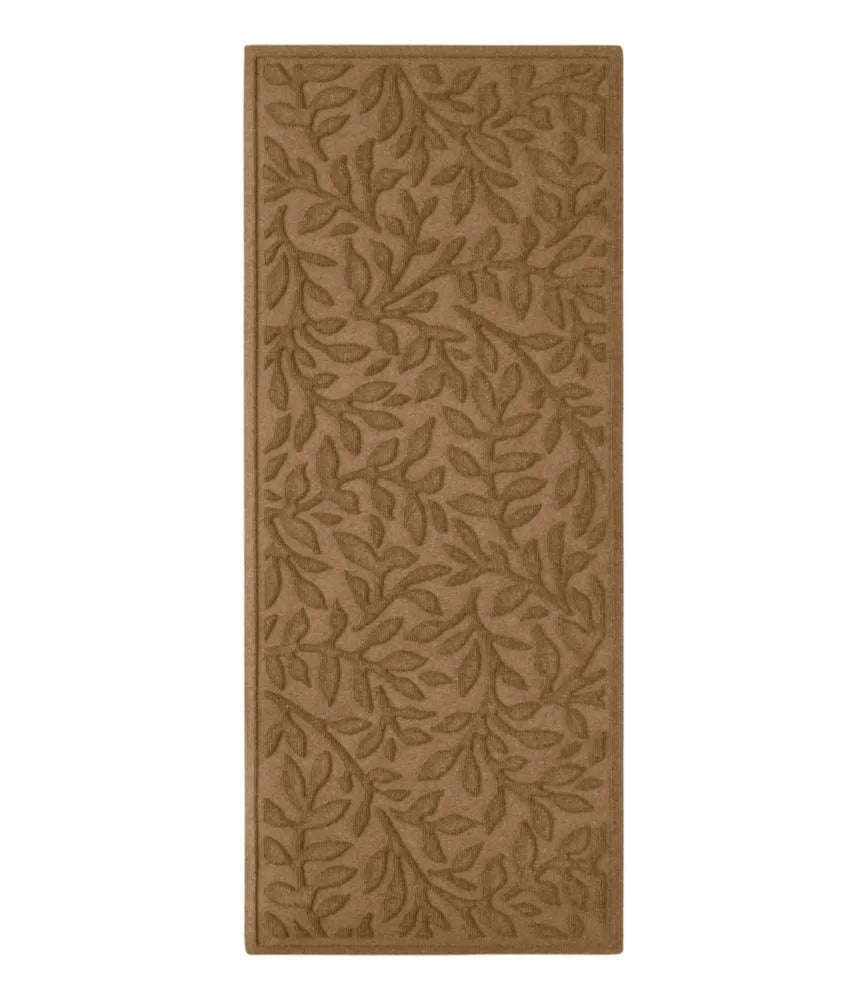 Heavyweight Recycled Waterhog Mat Runner, Woodland Leaf