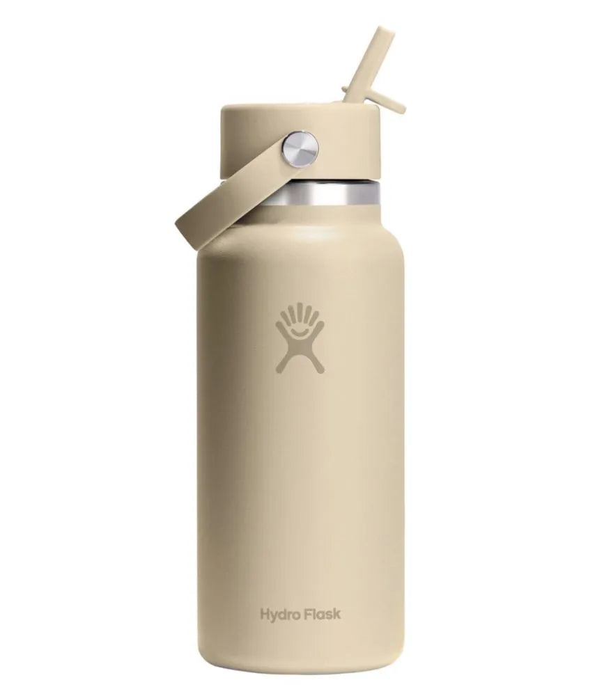 Hydro Flask Wide Mouth Water Bottle with Flex Straw Cap, 32 oz.