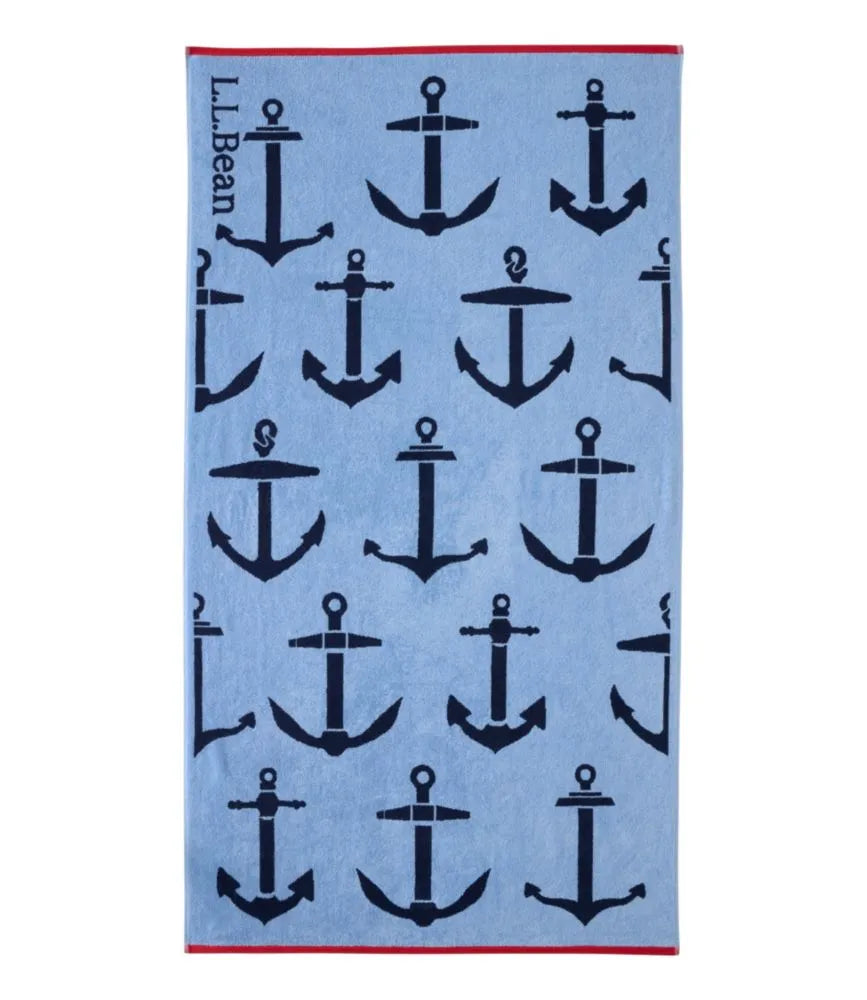 Seaside Beach Towel, Anchors