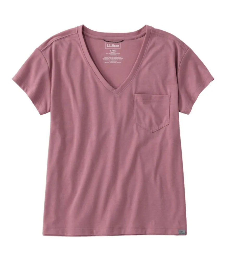 Women's Mountainside V-Neck Pocket Tee, Short Sleeve