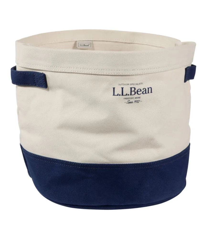 Canvas Storage Cubby Tote, Colorblock