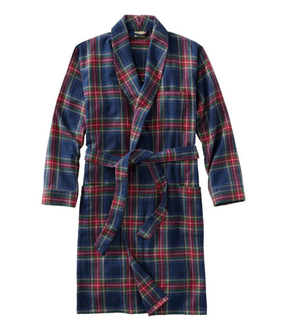Men's Scotch Plaid Flannel Robe