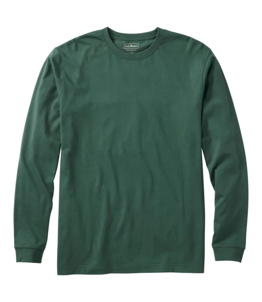 Men's Carefree Unshrinkable Tee, Traditional Fit, Long-Sleeve
