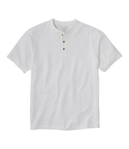Men's Carefree Unshrinkable Tee, Traditional Fit, Henley