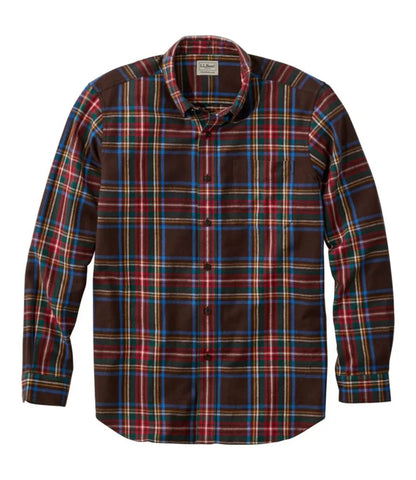 Men's Scotch Plaid Flannel Shirt, Traditional Fit