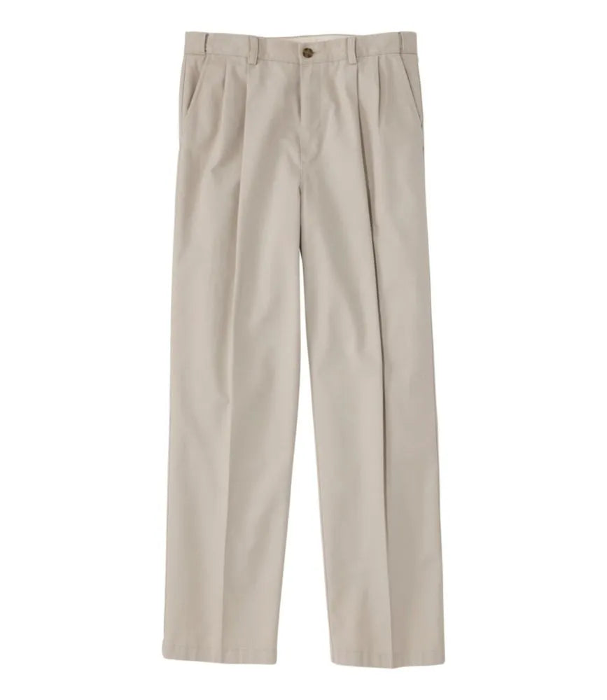 Men's Wrinkle-Free Double L® Chinos, Natural Fit, Hidden Comfort, Pleated