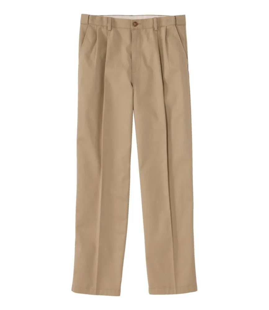 Men's Wrinkle-Free Double L® Chinos, Natural Fit, Hidden Comfort, Pleated