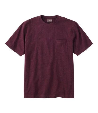 Men's Carefree Unshrinkable Tee with Pocket, Traditional Fit
