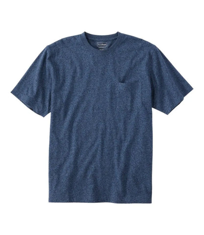 Men's Carefree Unshrinkable Tee with Pocket, Traditional Fit