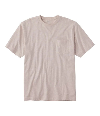 Men's Carefree Unshrinkable Tee with Pocket, Traditional Fit