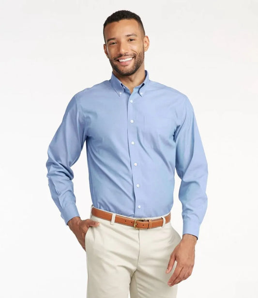 Men's Wrinkle-Free Pinpoint Oxford Cloth Shirt, Traditional Fit