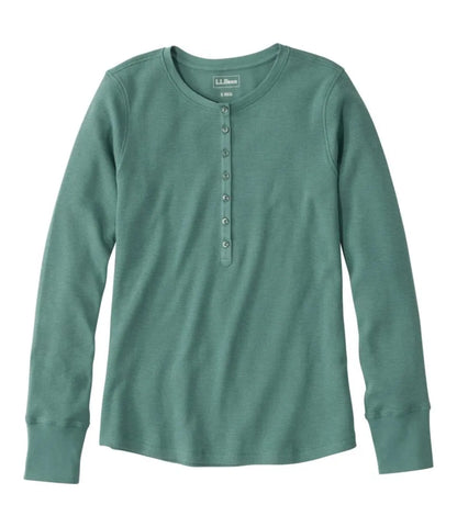 Women's Waffle-Knit Henley