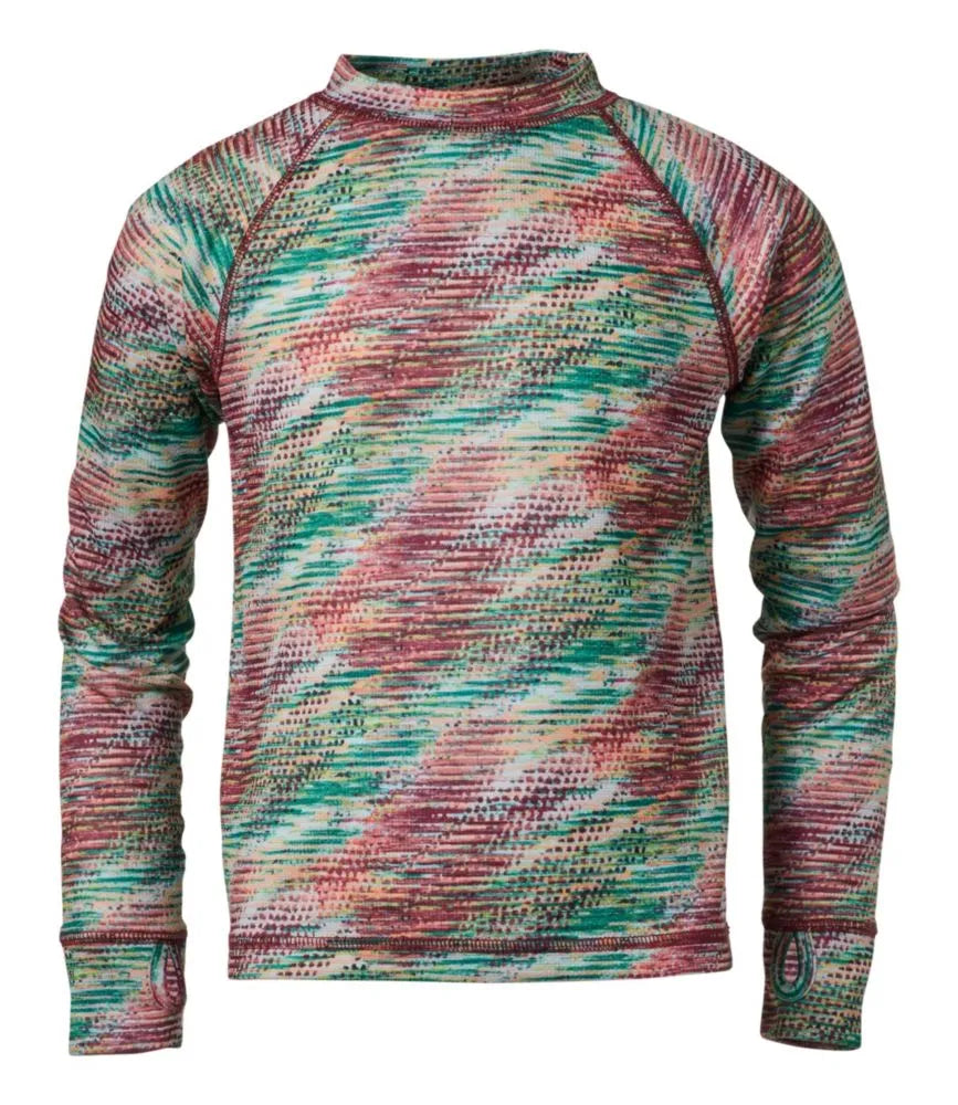 Kids' Wicked Warm Midweight Long Underwear, Top Print
