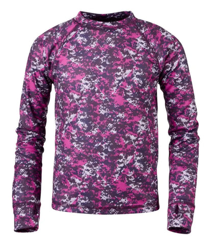 Kids' Wicked Warm Midweight Long Underwear, Top Print
