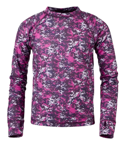 Kids' Wicked Warm Midweight Long Underwear, Top Print