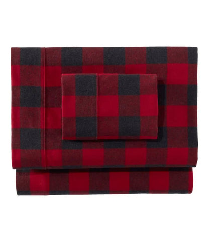 Heritage Chamois Flannel Sheet Collection, Plaid