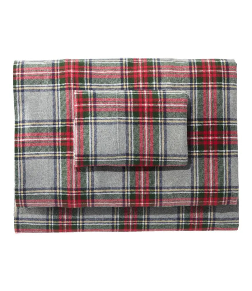 Heritage Chamois Flannel Sheet Collection, Plaid