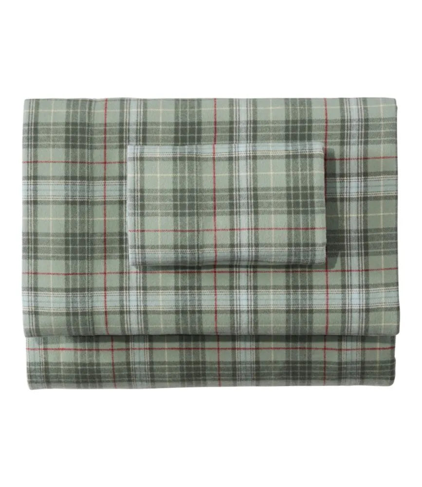 Heritage Chamois Flannel Sheet Collection, Plaid