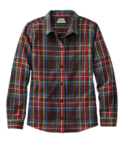 Women's Scotch Plaid Flannel Shirt, Relaxed