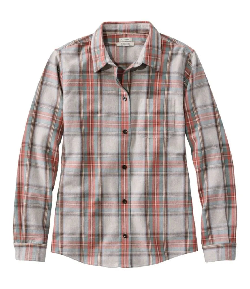 Women's Scotch Plaid Flannel Shirt, Relaxed