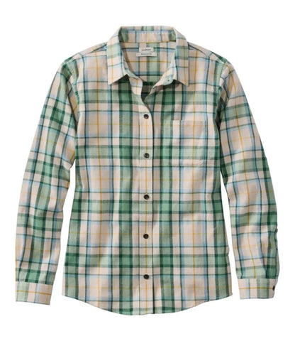 Women's Scotch Plaid Flannel Shirt, Relaxed