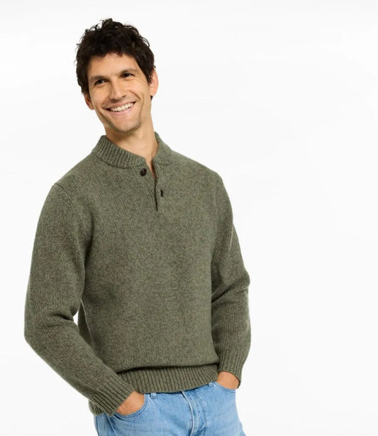 Men's L.L.Bean Classic Ragg Wool Sweater, Henley
