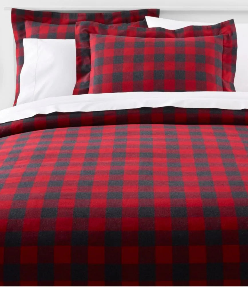 Heritage Chamois Flannel Comforter Cover Collection, Plaid