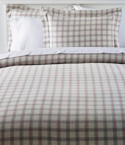 Heritage Chamois Flannel Comforter Cover Collection, Plaid
