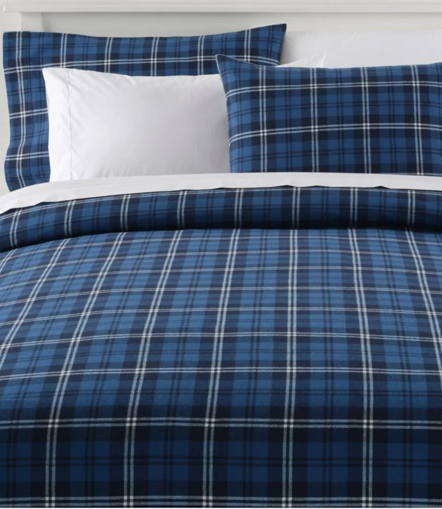 Heritage Chamois Flannel Comforter Cover Collection, Plaid