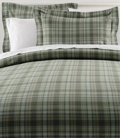 Heritage Chamois Flannel Comforter Cover Collection, Plaid
