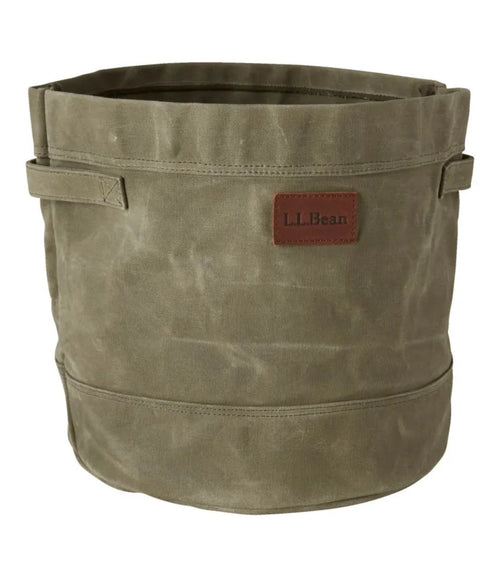 Waxed-Canvas Storage Tote
