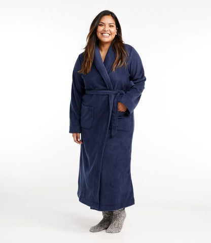 Women's Winter Fleece Robe, Wrap-Front