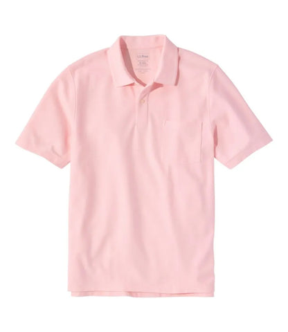 Men's Premium Double L® Polo, Hemmed Short-Sleeve with Pocket
