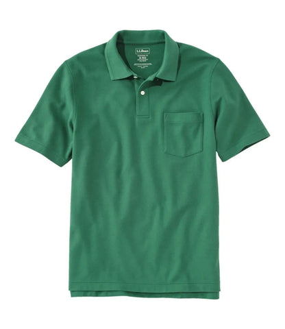 Men's Premium Double L® Polo, Hemmed Short-Sleeve with Pocket