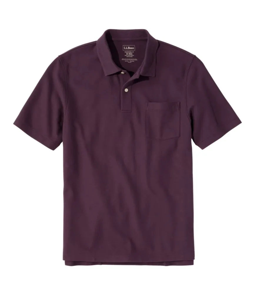 Men's Premium Double L® Polo, Hemmed Short-Sleeve with Pocket
