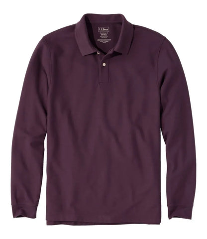 Men's Premium Double L® Polo, Long-Sleeve Without Pocket