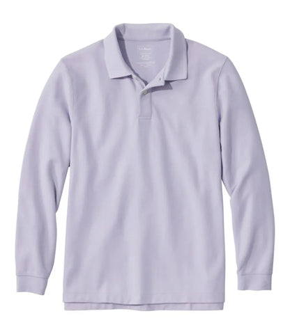 Men's Premium Double L® Polo, Long-Sleeve Without Pocket