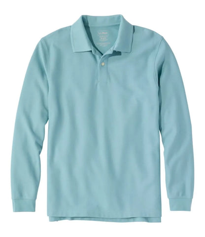 Men's Premium Double L® Polo, Long-Sleeve Without Pocket