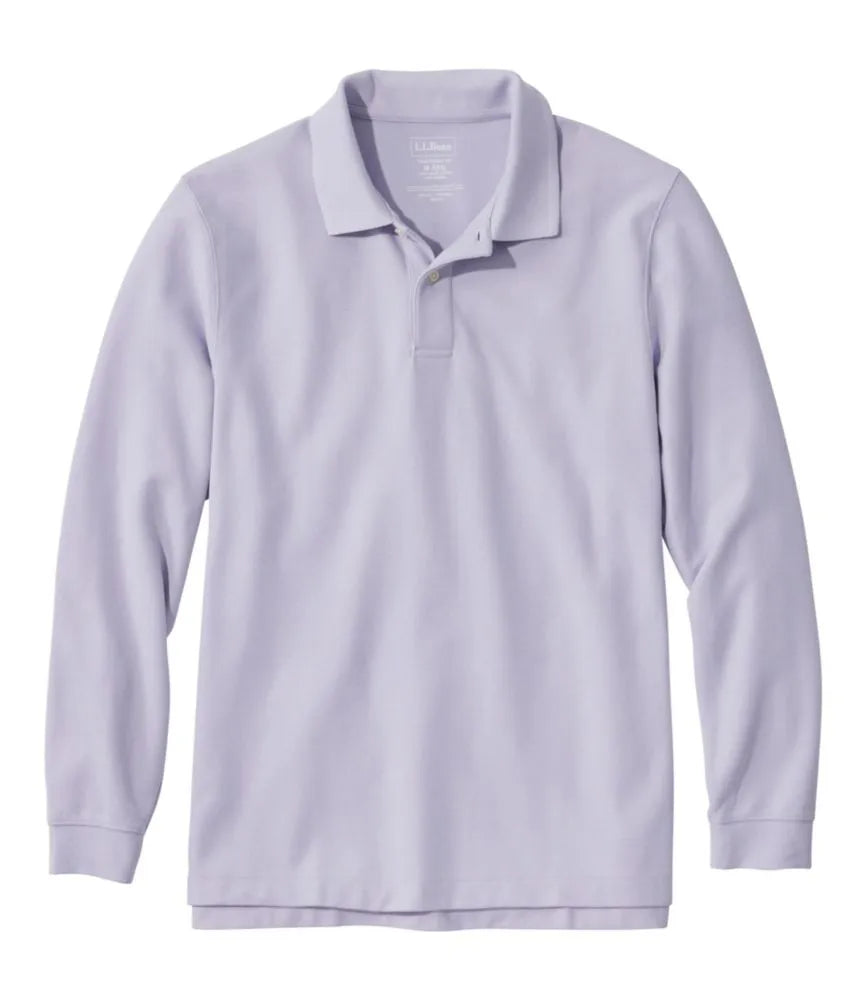 Men's Premium Double L® Polo, Long-Sleeve Without Pocket