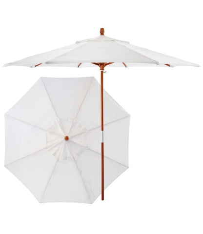 Sunbrella Market Umbrella, Wood