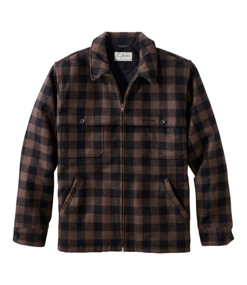Men's Maine Guide Zip-Front Jac-Shirt with PrimaLoft, Plaid