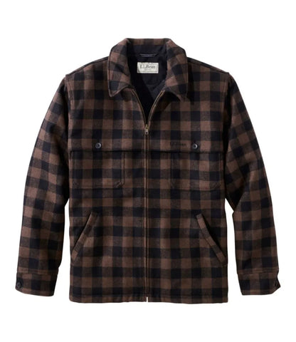 Men's Maine Guide Zip-Front Jac-Shirt with PrimaLoft, Plaid