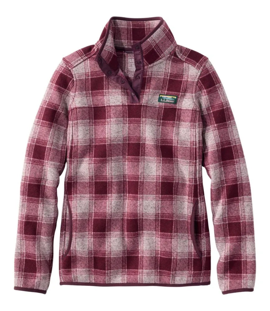 Women's L.L.Bean Sweater Fleece Pullover, Print