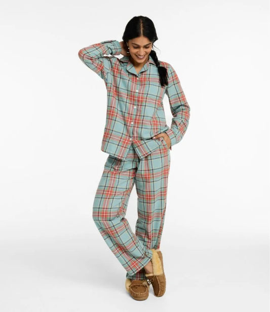 Women's Scotch Plaid Flannel Pajamas