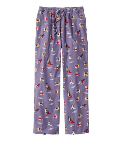 Women's L.L.Bean Flannel Sleep Pants, Print