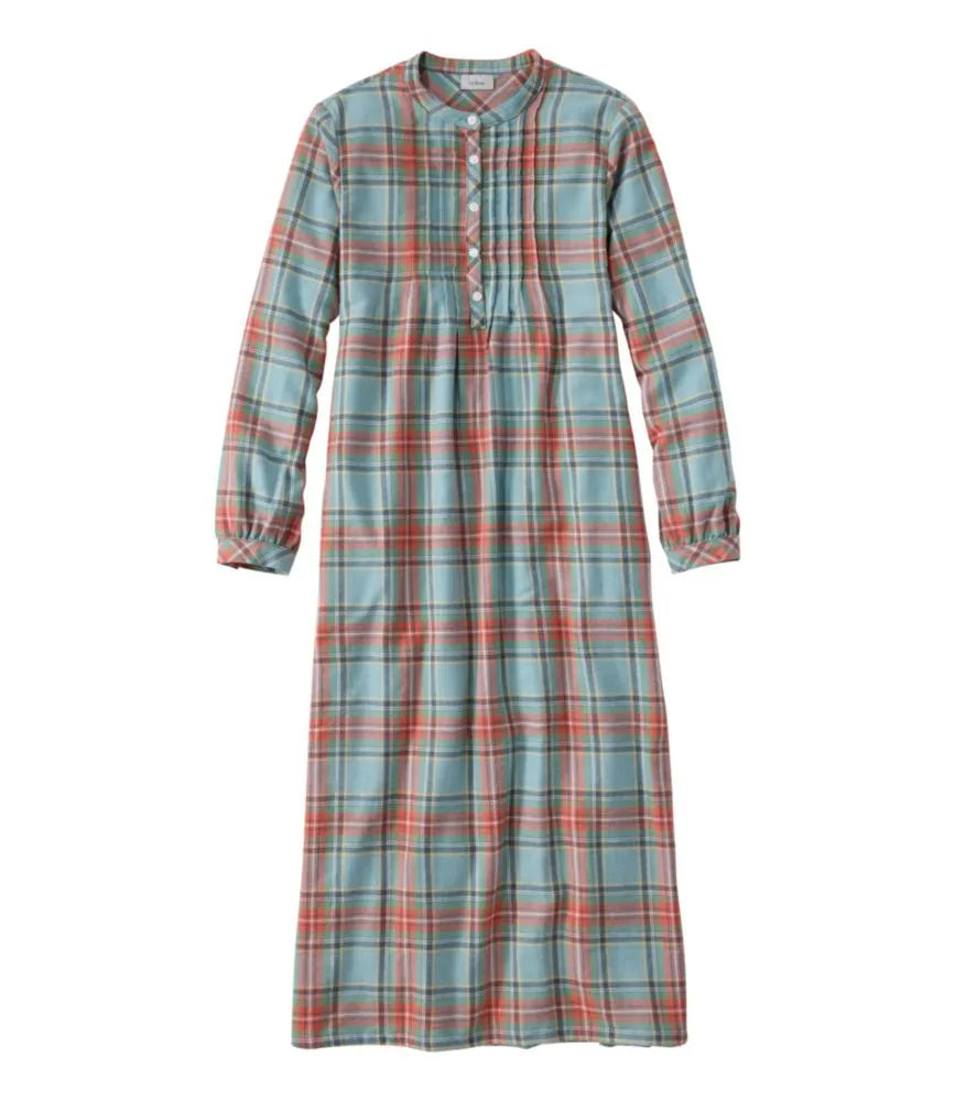 Women's Scotch Plaid Flannel Nightgown