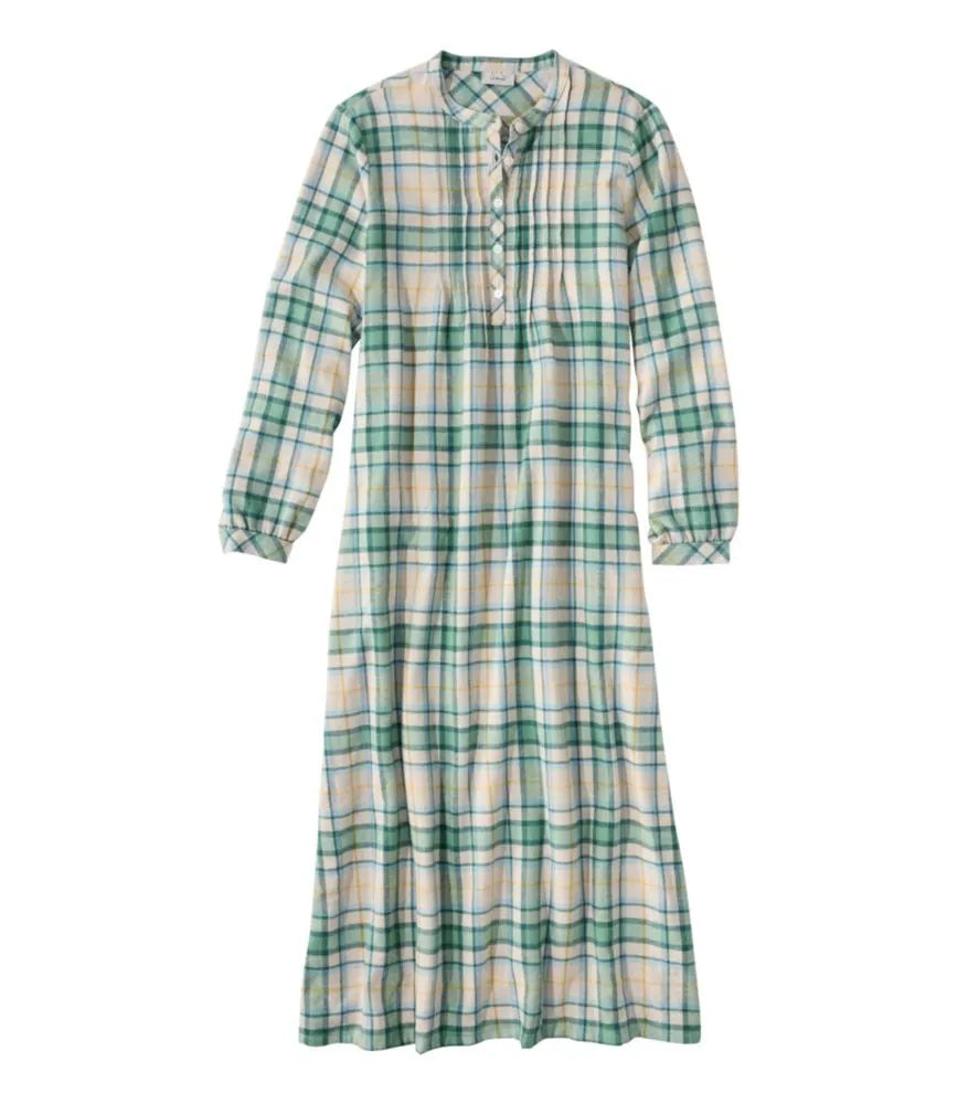Women's Scotch Plaid Flannel Nightgown